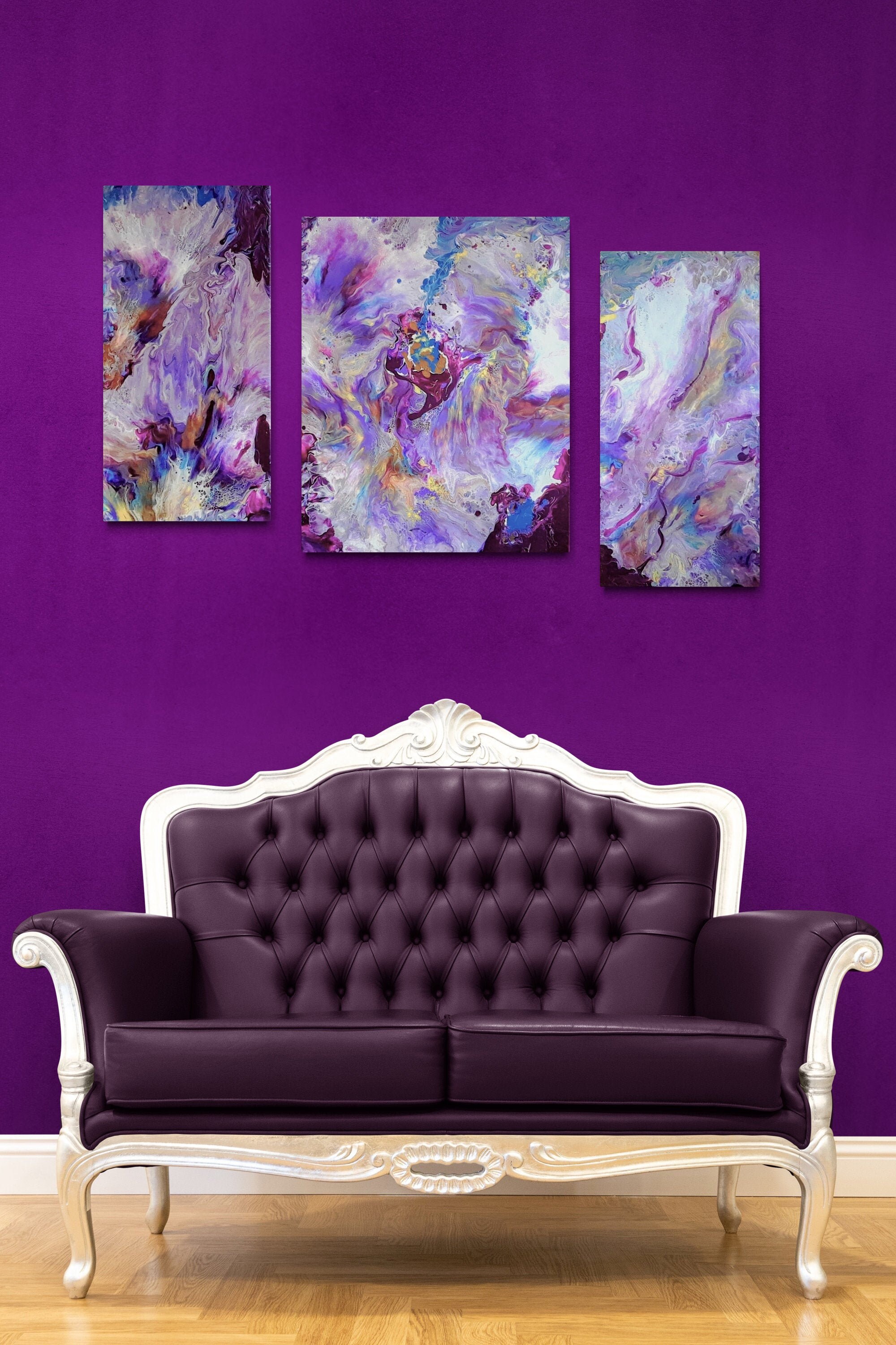 3 Piece Wall Art Triptych Wall Art. Stunningly Beautiful Etsy UK