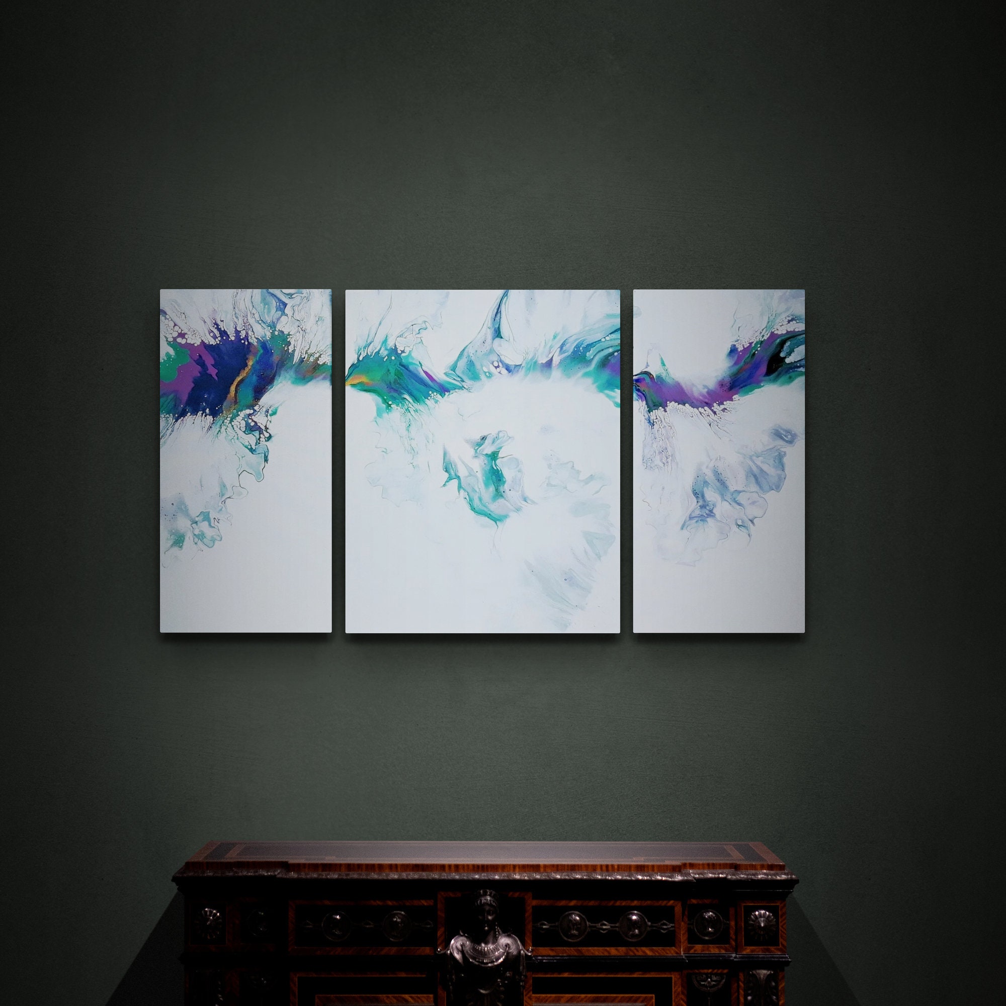 3 Piece Wall Art Triptych Wall Art. Stunningly Beautiful Etsy Canada