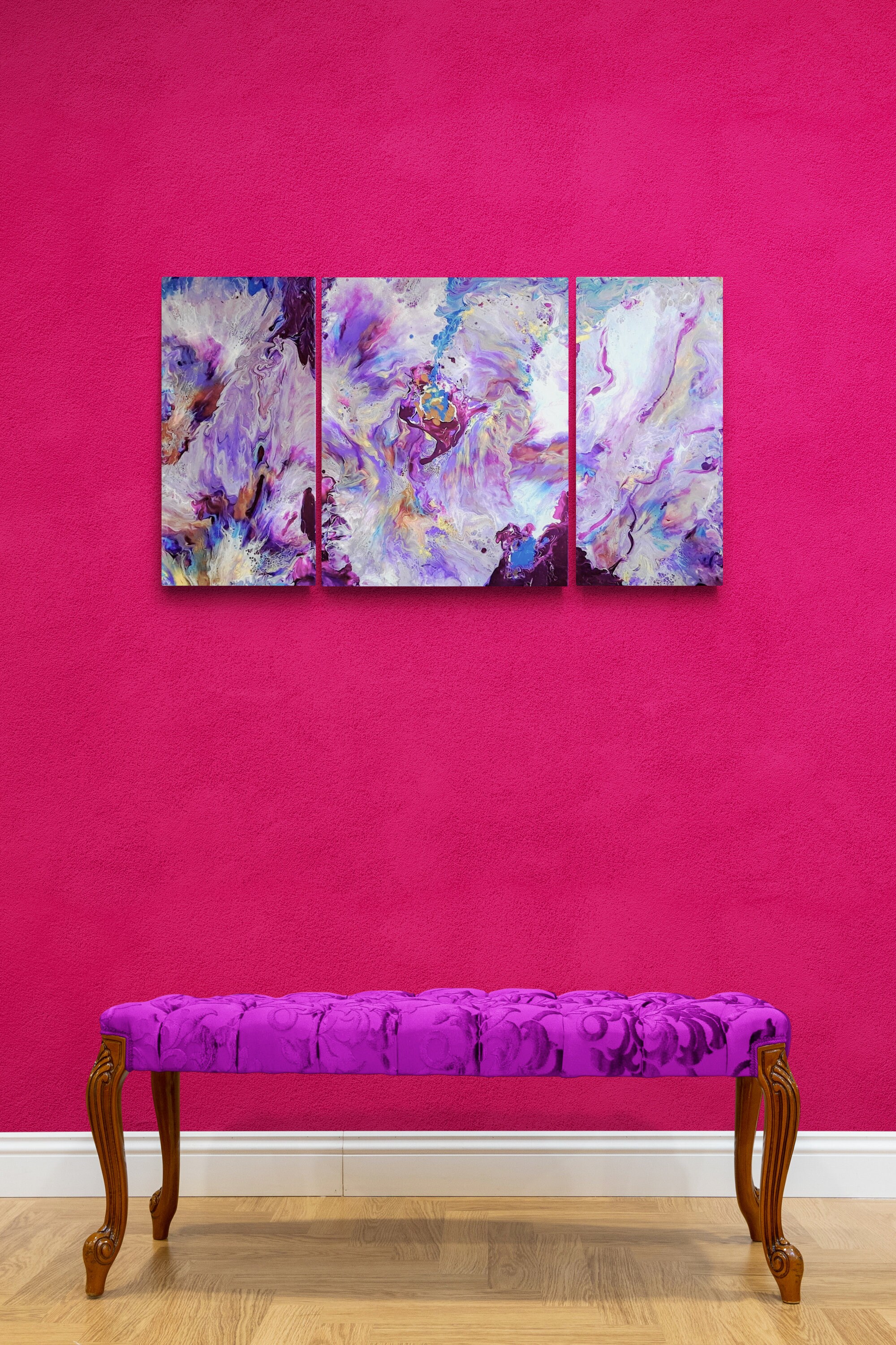 3 Piece Wall Art Triptych Wall Art. Stunningly Beautiful Etsy UK