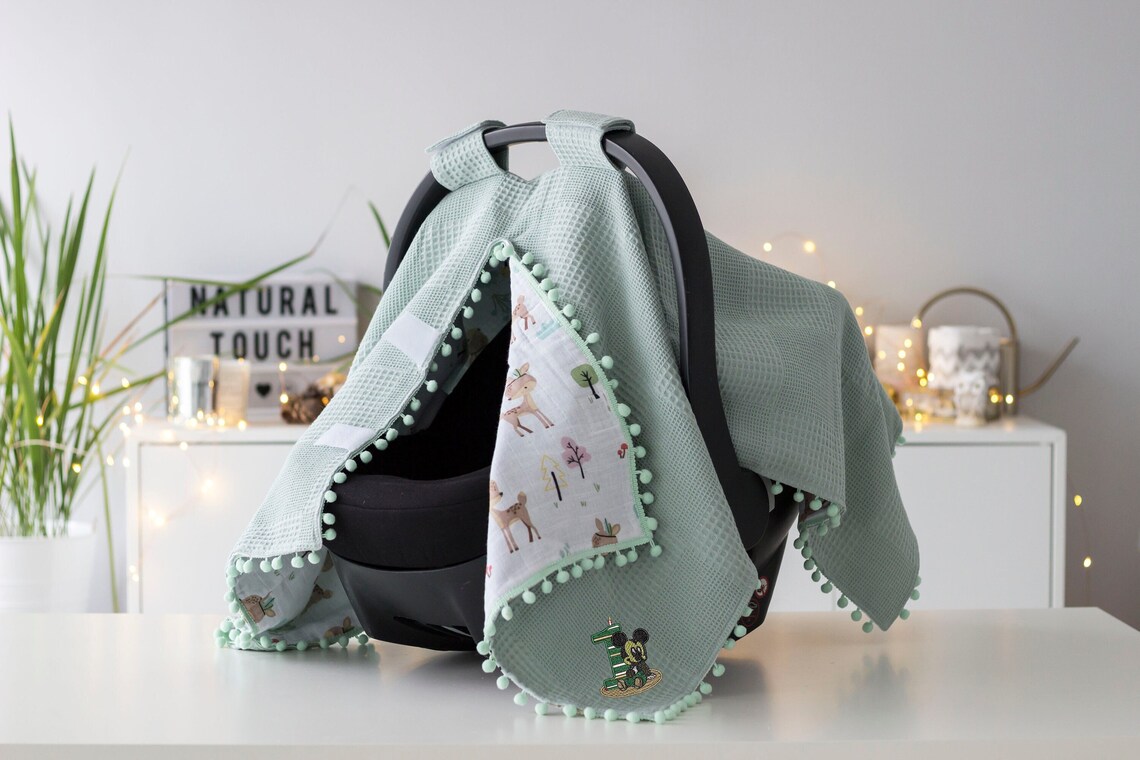 Customized Car Seat Cover Car Seat Canopy Baby Girl Baby Etsy