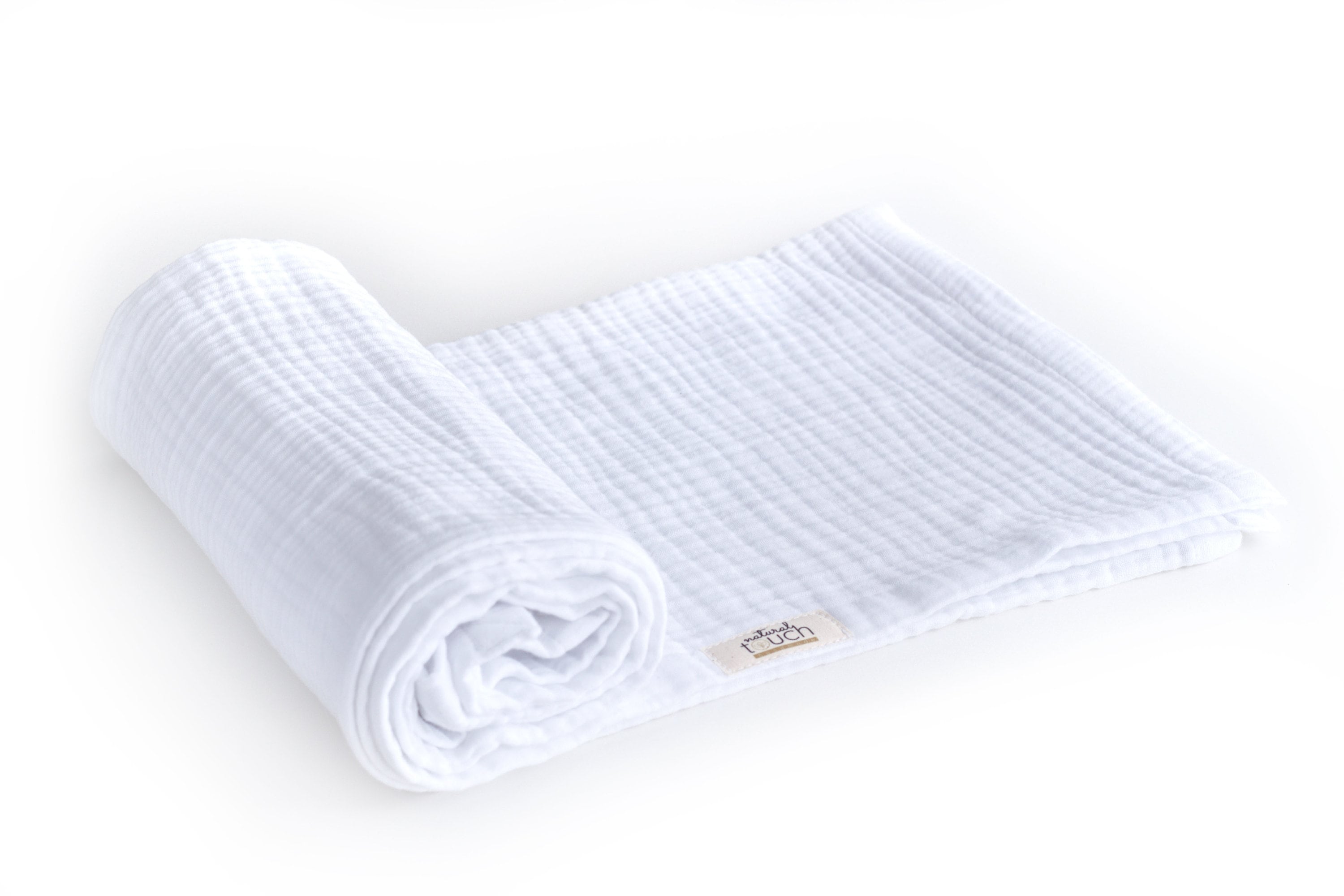 White Muslin Four Layers Swaddles for Girls Boys Infant Etsy