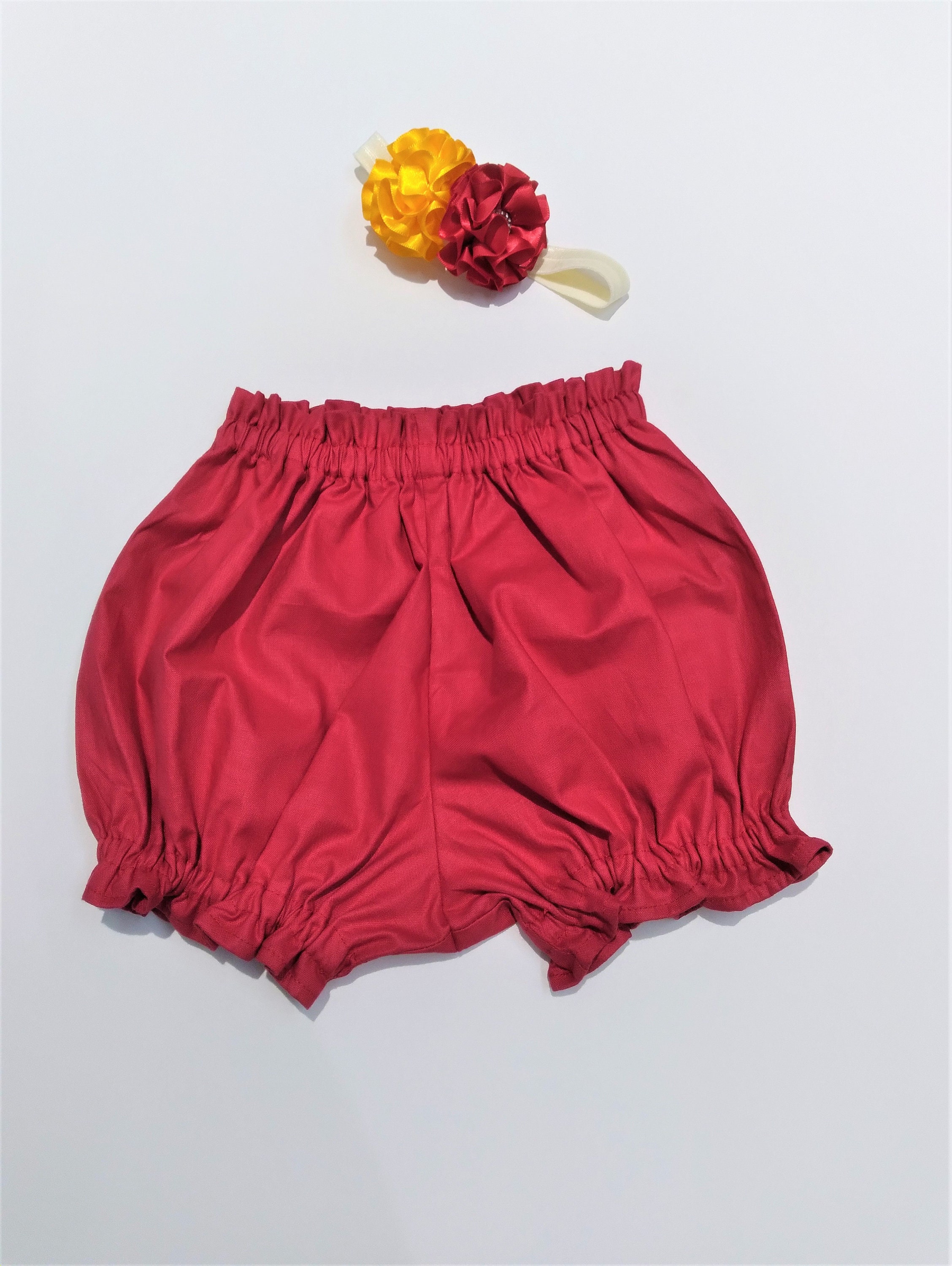 Baby Girls bloomers Solid Red Bloomers for Girls Pañales Etsy