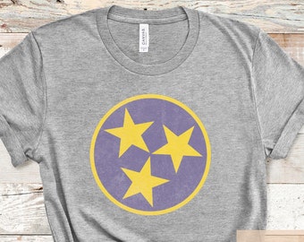 Distressed Tennessee Tech T-shirt Unisex TN Tech T-shirt TTU Fan Crewneck T-shirt Distressed Tee Tennessee Tech Gift College Student gift
