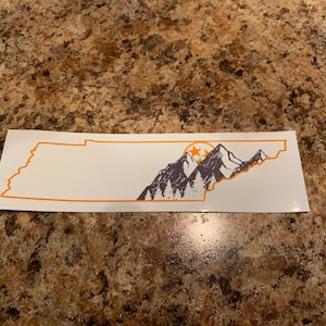 Tennessee Tri Star Sticker Tennessee Mountain Sticker Tennessee Fan Sticker Tennessee Lover Sticker