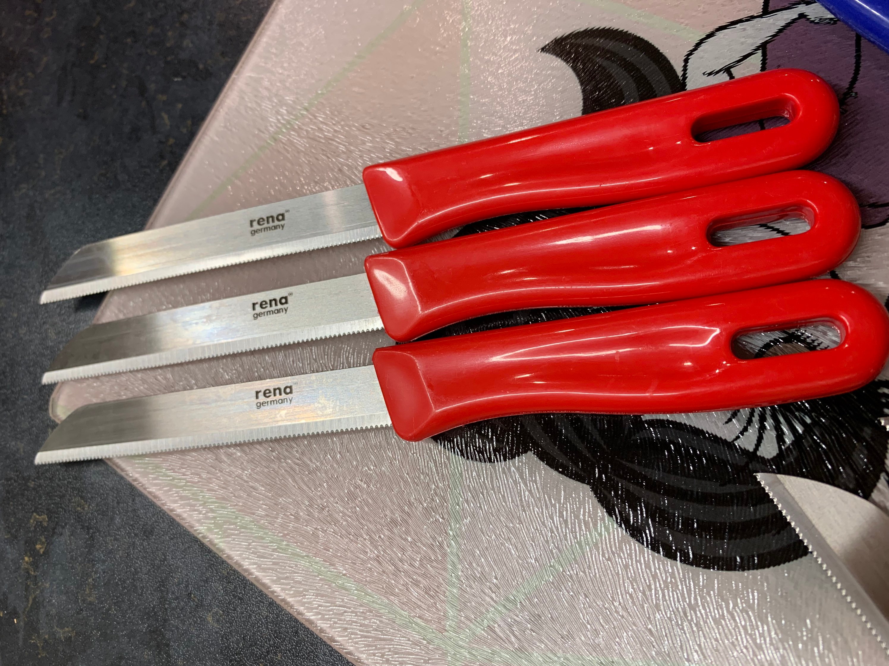 Sharp lightweight kitchen knife Set of 3 x 110m blade Etsy