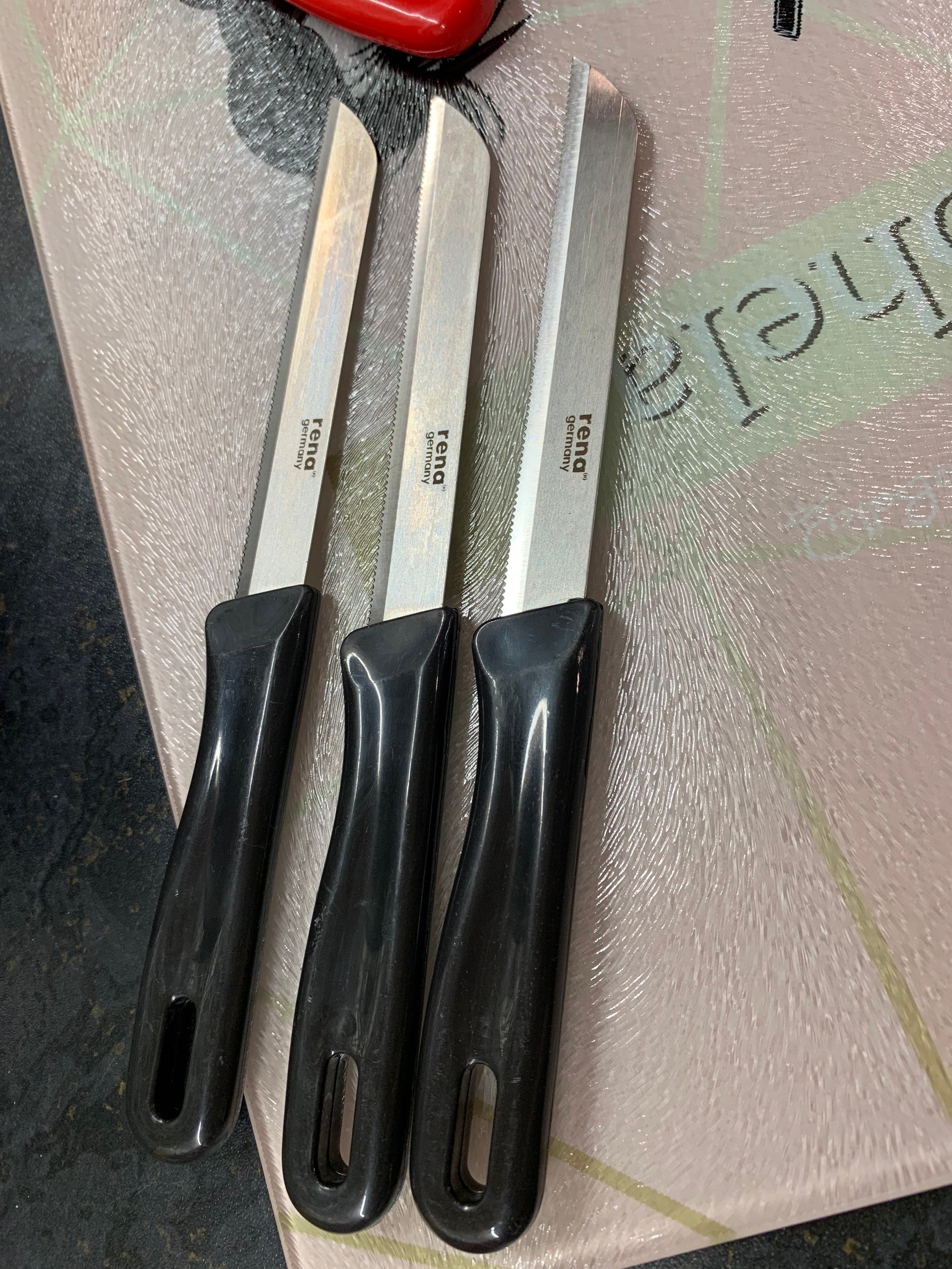 Sharp lightweight kitchen knife Set of 3 x 110m blade Etsy