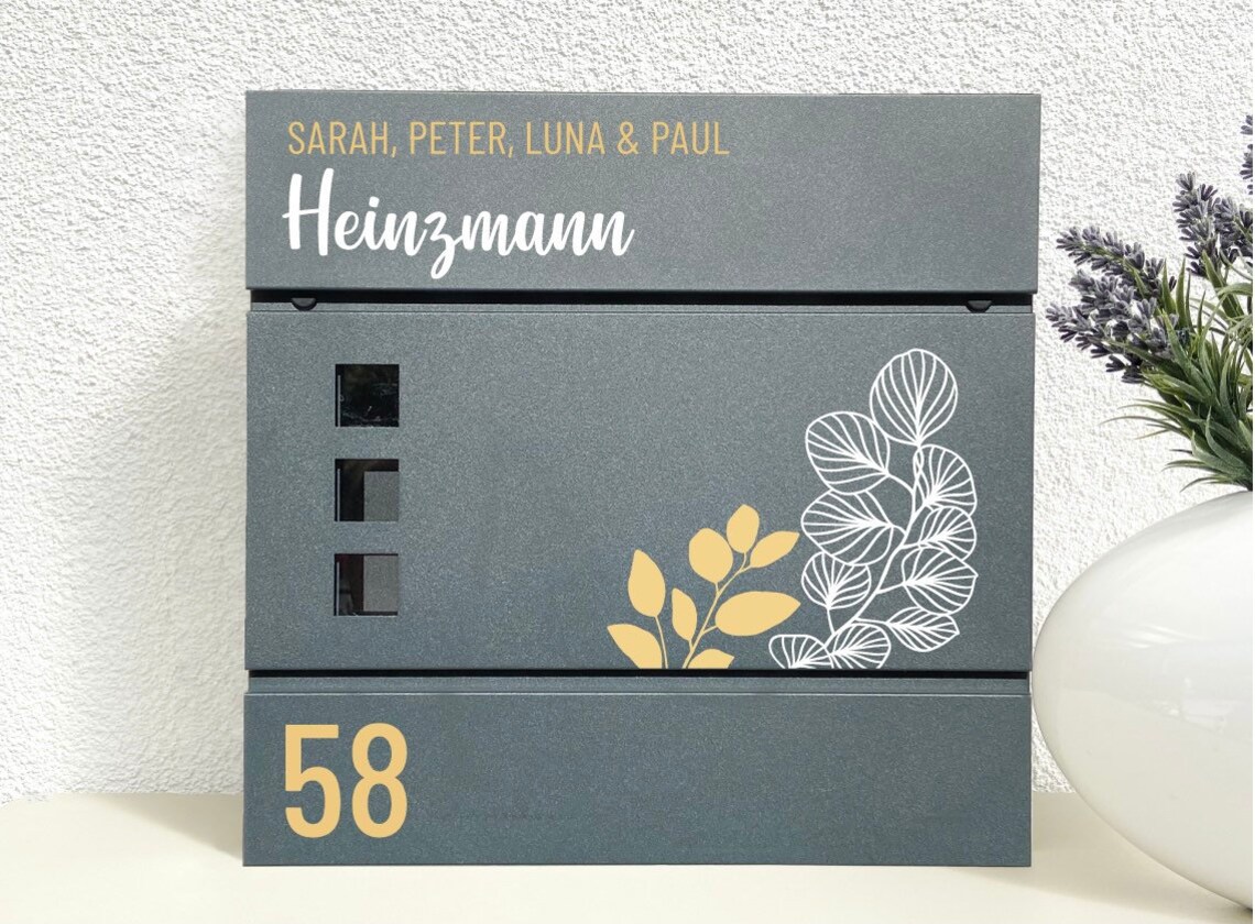 Mailbox label personalized sticker Etsy