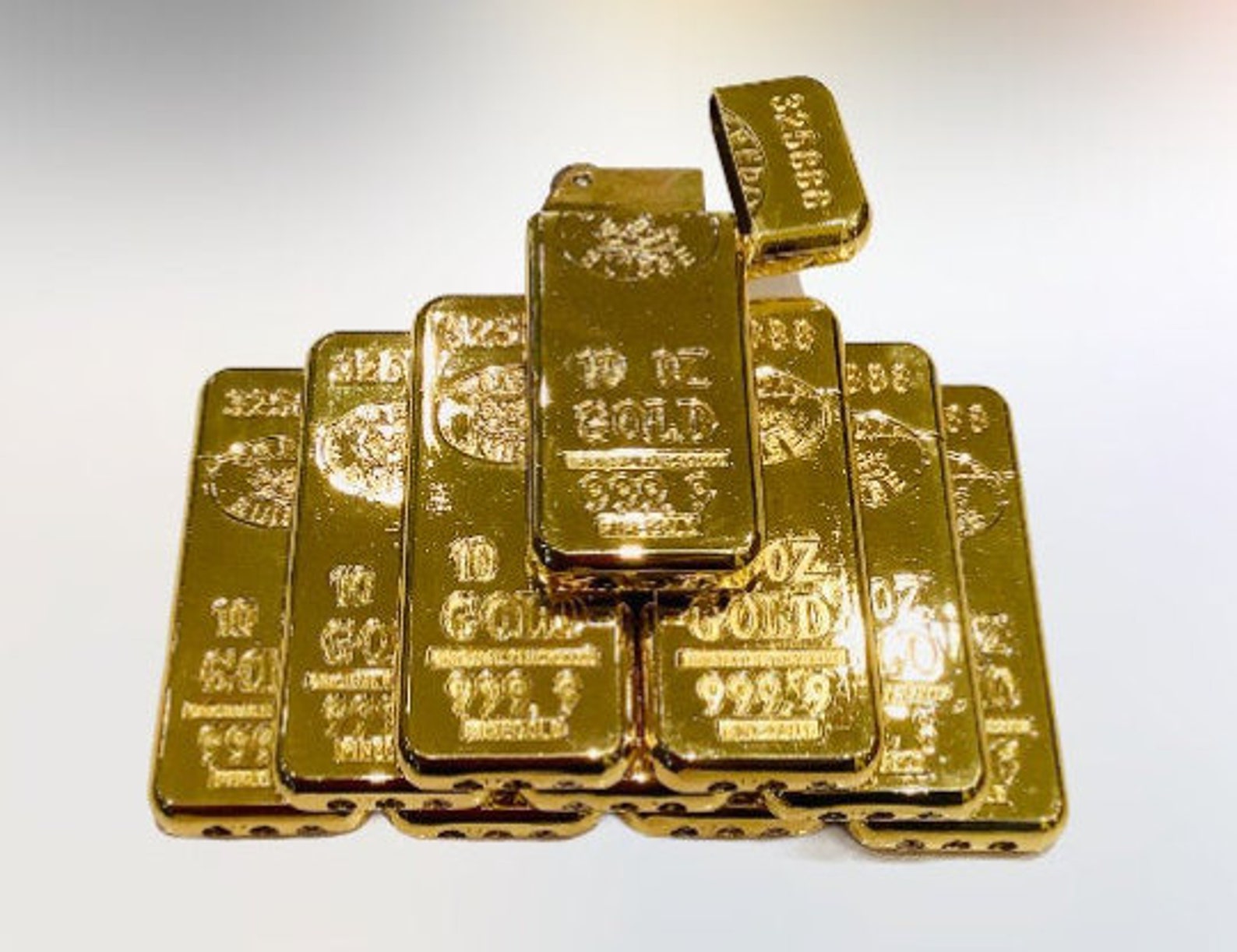 Unique Gold Bar Lighter Gas Butane Flint Spark Gas Windproof Etsy