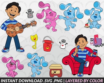 Download Blues Clues Birthday Svg Etsy