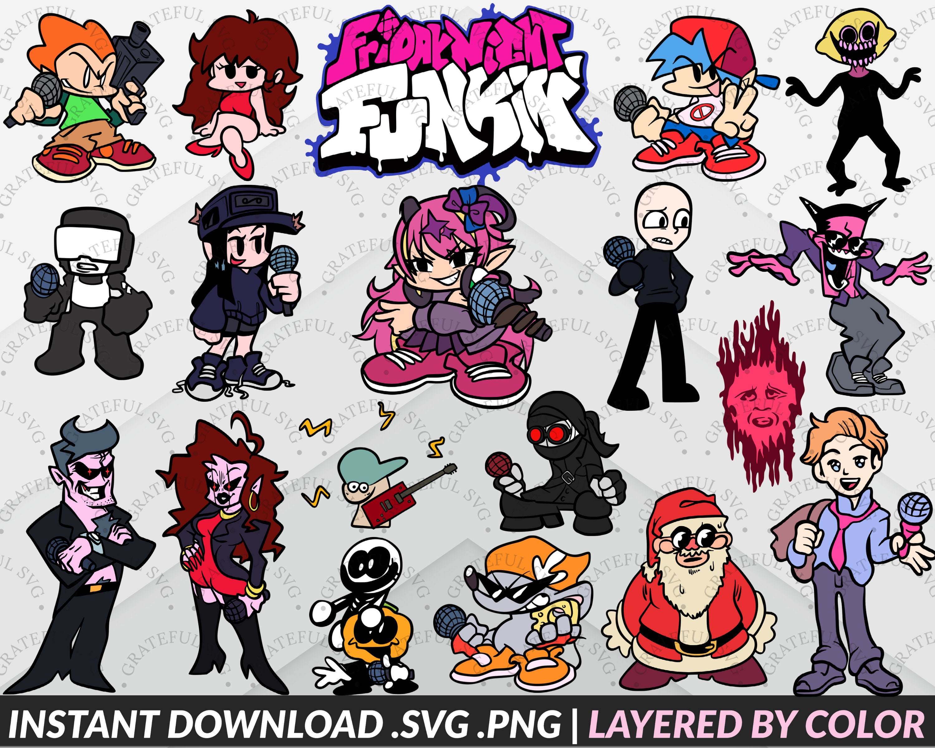 Friday Night Funkin Svg Bundle Friday Night Funkin Svg Bundle