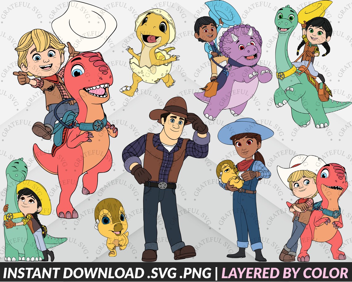 Dino Ranch SVG Bundle Dino Ranch svg Dino Ranch birthday | Etsy