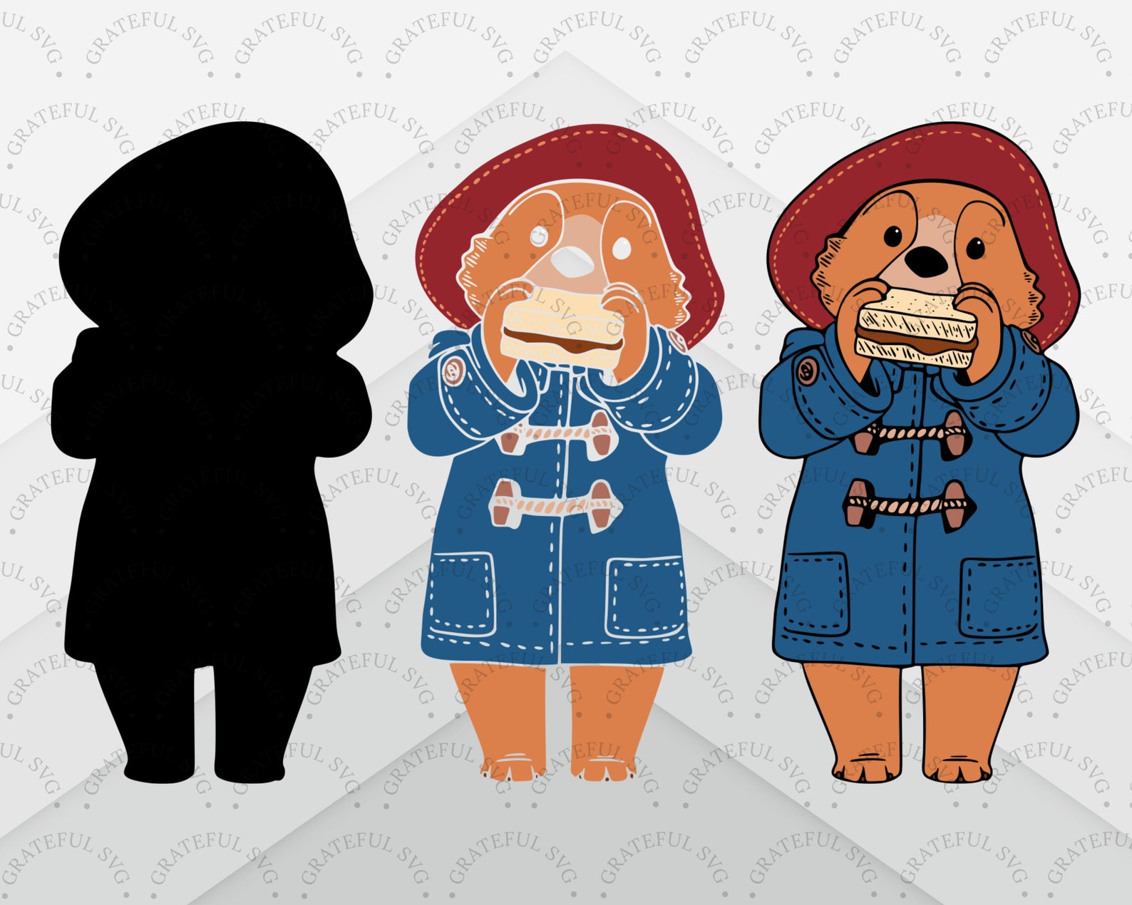 Les aventures de Paddington SVG Bundle paddington ours svg | Etsy