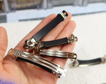 100 Haarspangen Clip Paris Aus Metall – Silber, 10 Cm Lang, Für Haaraccessoires & Bastelprojekte