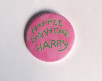 Badge Happee Birthdae Harry (personnalisable)