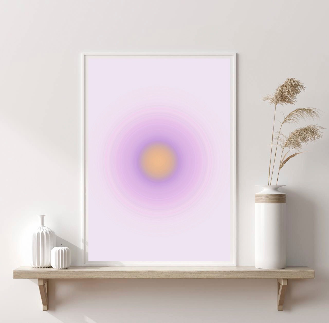 Aura Energy Poster Trendy Posters Light Pink Wall Art Gradient Etsy