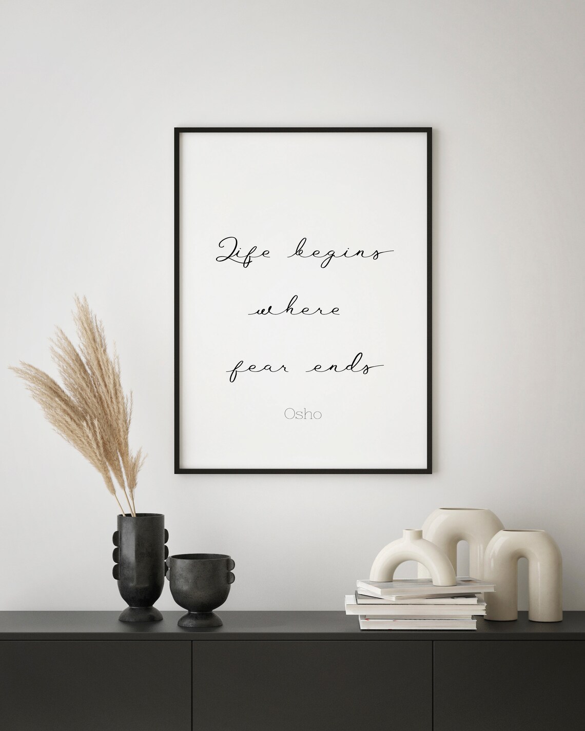 Osho Quotes Calligraphy Philosophy Poster Osho Wall Art Prints | Etsy