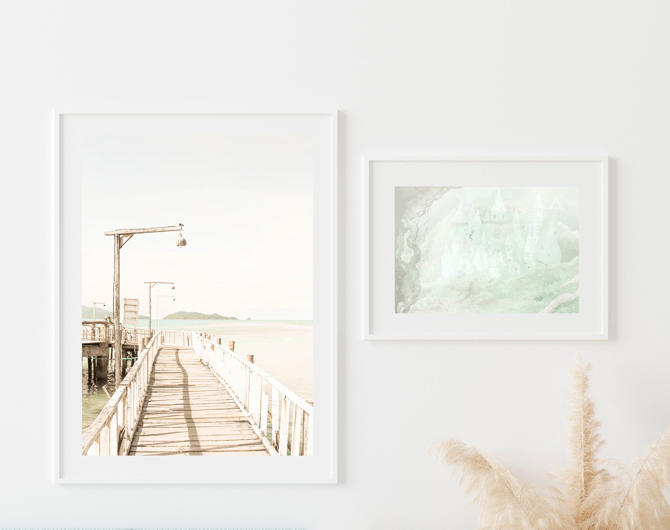 Gallery Wall Set Wall Art Print Set Of 2 Above Bed Wall Art Etsy