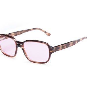 Pink Lenses Sunglasses with Brown Tortoiseshell Acetate | Colorful Festival Sunglasses