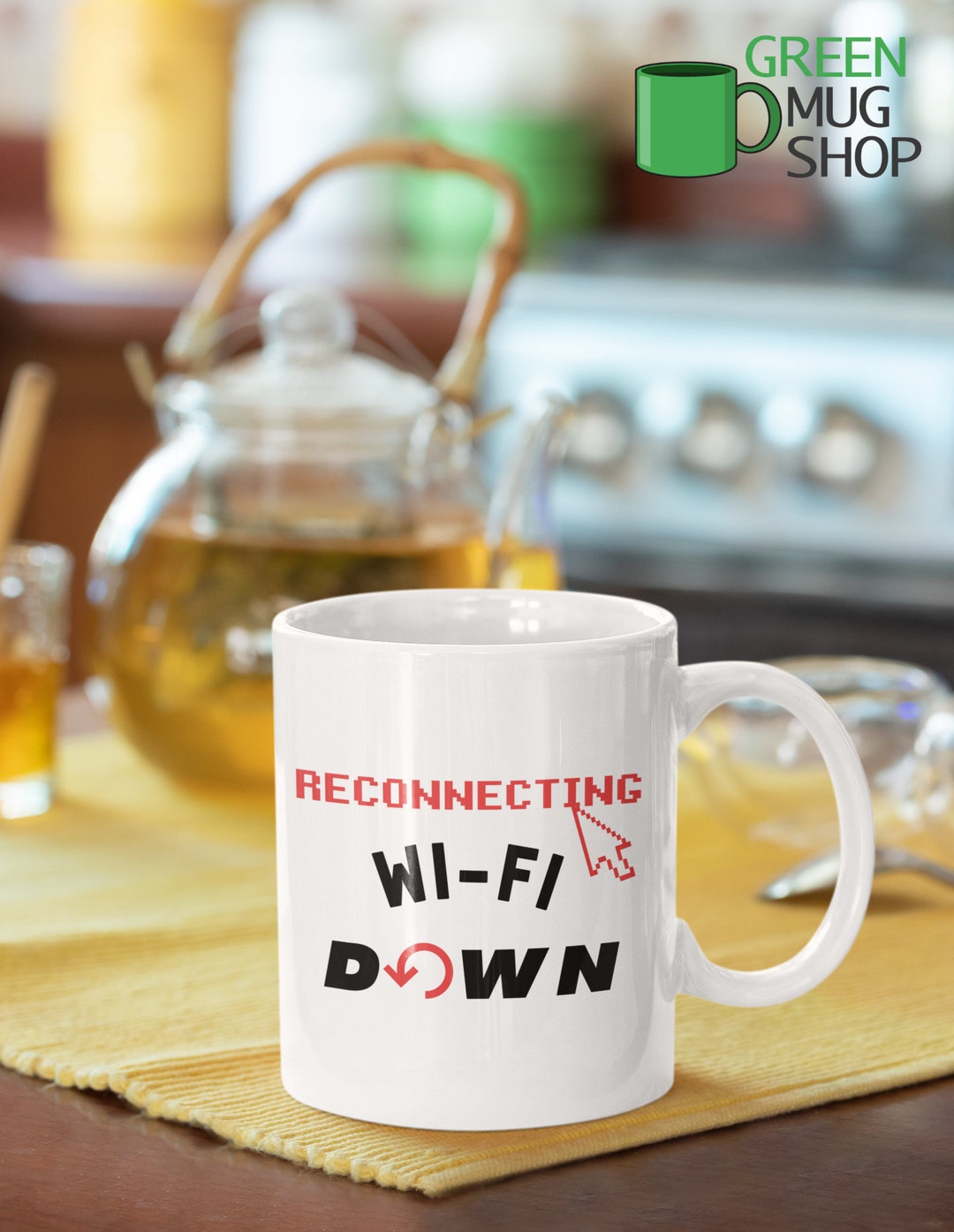 Reconnecting WIFI Down/i Think You're on Mute/funny Etsy