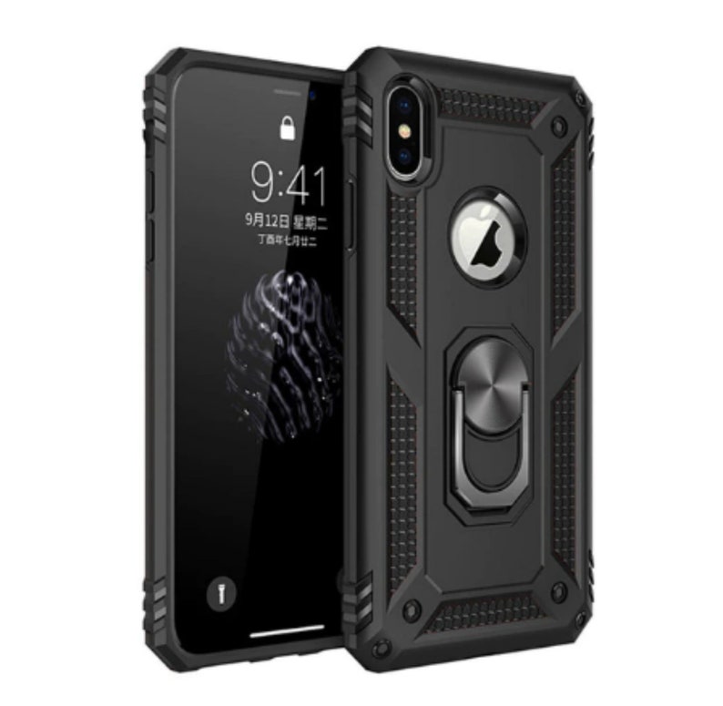 Drop Tested Protective Kickstand Magnetic Car Mount Case for iPhone 12 11 Pro X XR XS Max 6S 7 8 Plus Case,Military Grade 15ft