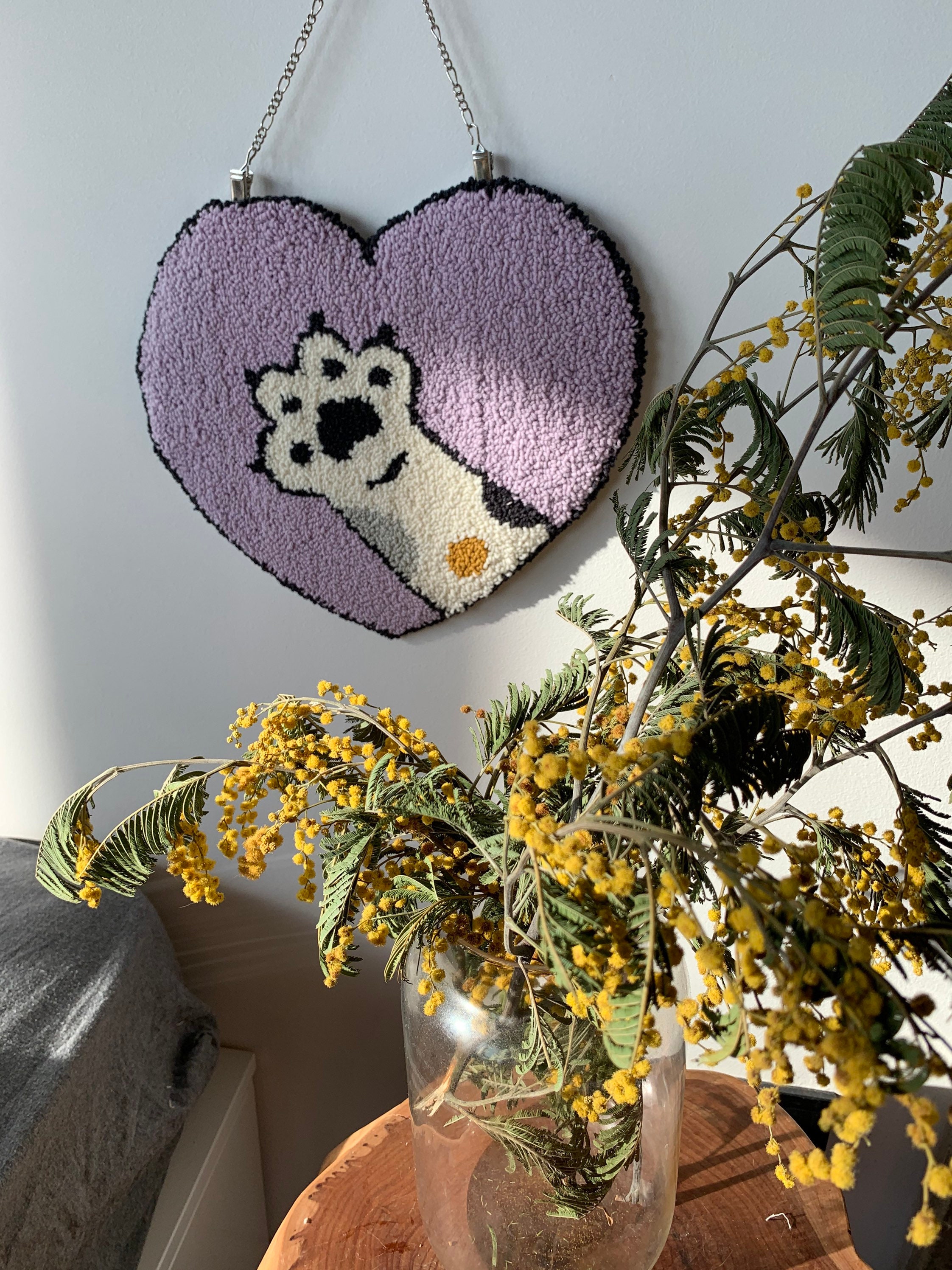 Custom Tufted Heart handing Rug handmade Etsy