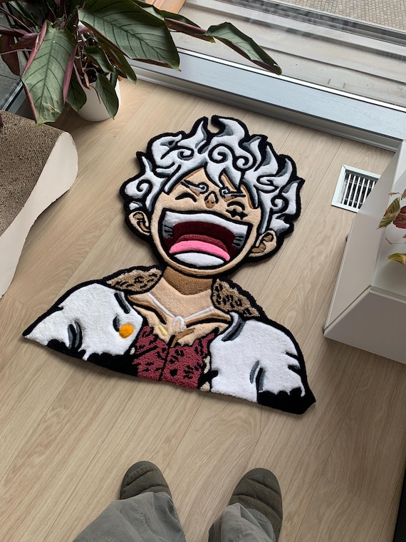 One Piece Luffy Gear 5 Custom Tufted Rug Anime Carpet - Etsy