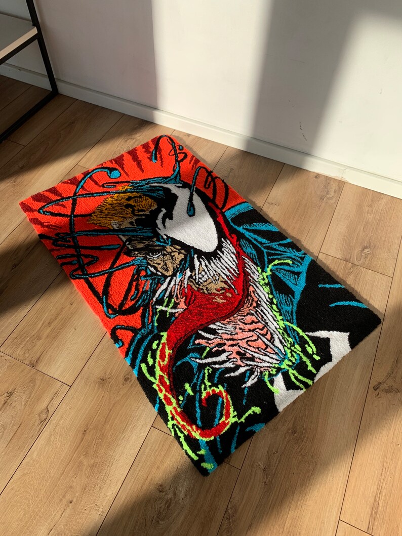 READY to SHIP Rug Tufted Custom Punch Needle Etsy