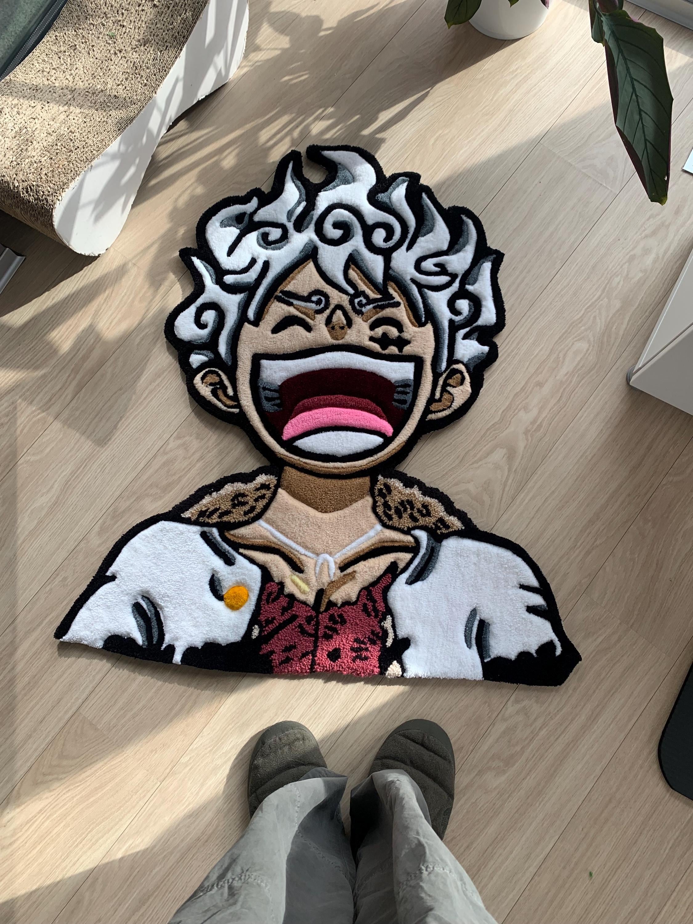 One Piece Luffy Gear 5 Custom Tufted Rug Anime Carpet - Etsy
