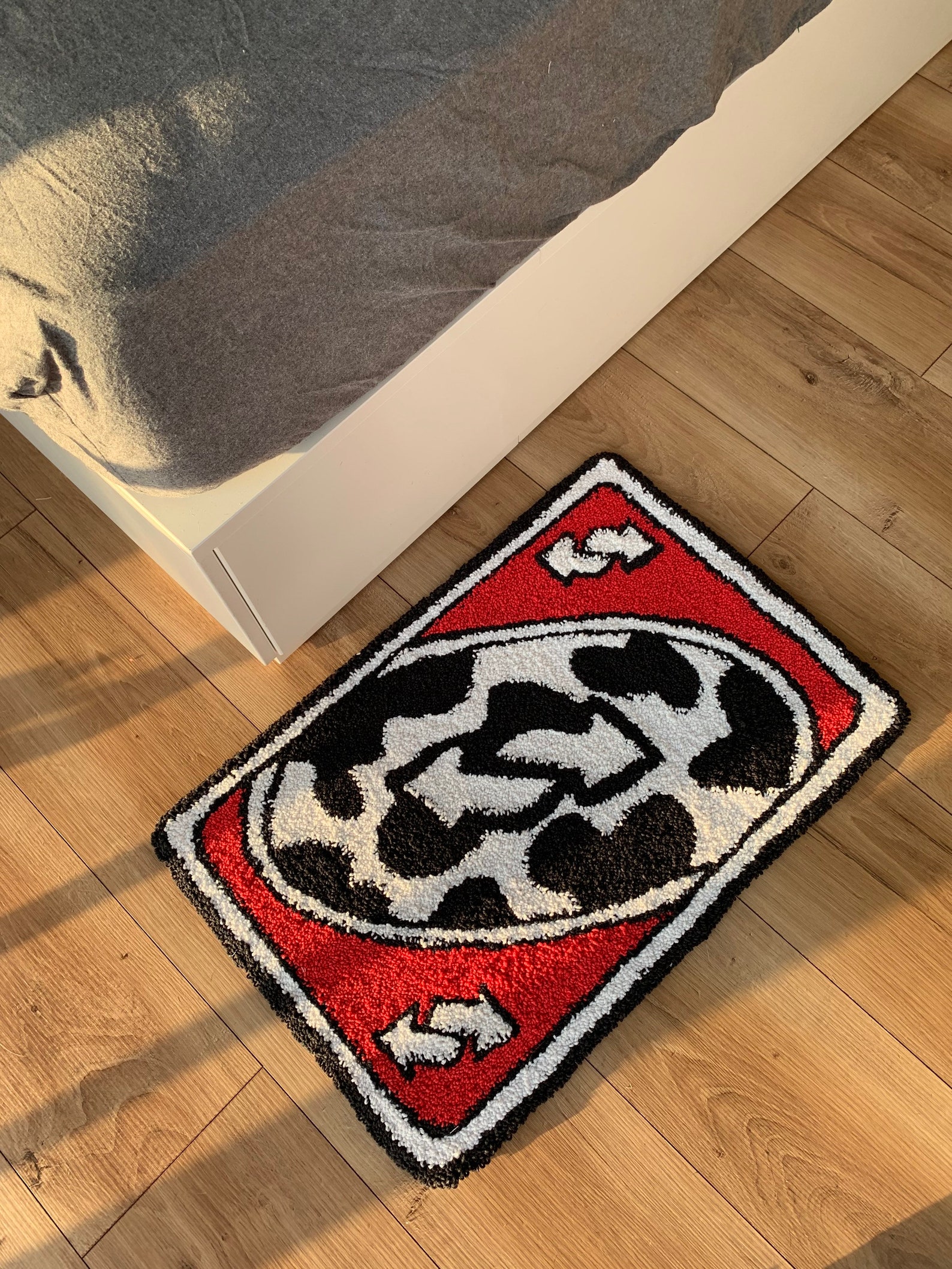 Custom Rug UNO Card Tufted Handmade. Any Color Available Etsy