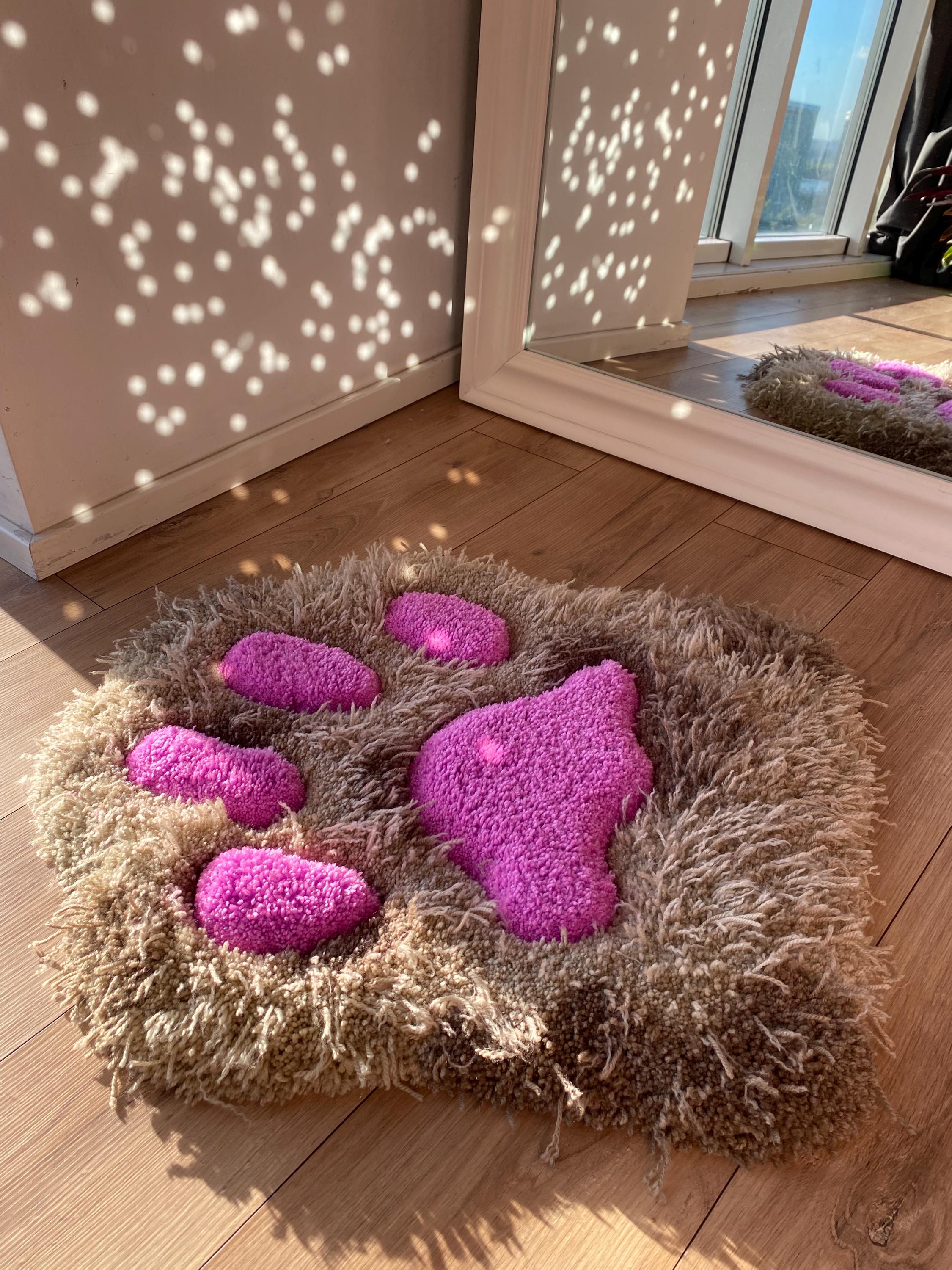 Cat Paw Fluffy 3d Custom Tufted Rug - Etsy
