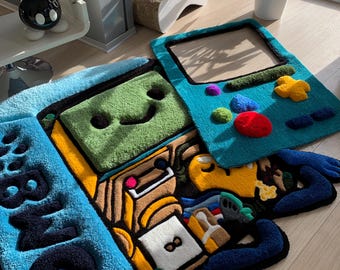 BMO tufted 3d custom rug fluffy carpet Adventure Time