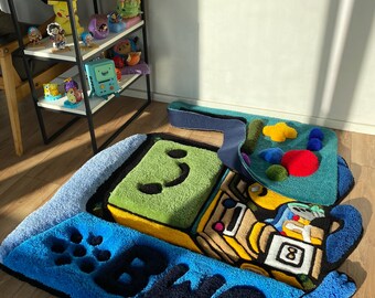 BMO タフテッド 3D カスタム ラグ ふわふわカーペット アドベンチャー