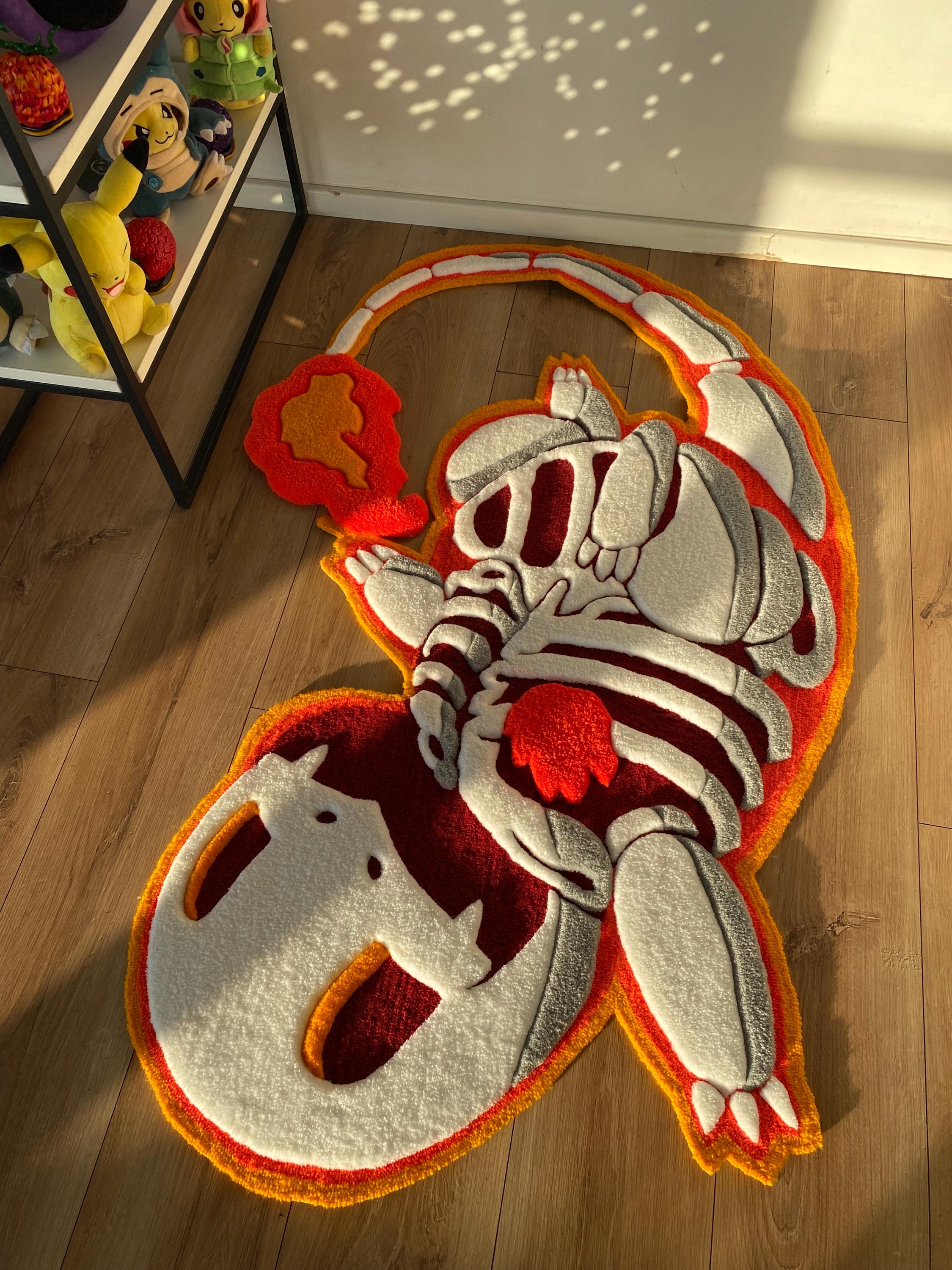 Skeleton Pokemon Rug Rug Skeleton Custom 3D Carpet - Etsy