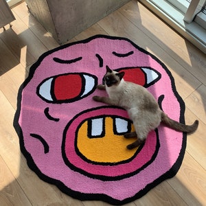 Tufted Rug Golf Cherry Bomb Custom Tufting Fluffy Carpet - Etsy
