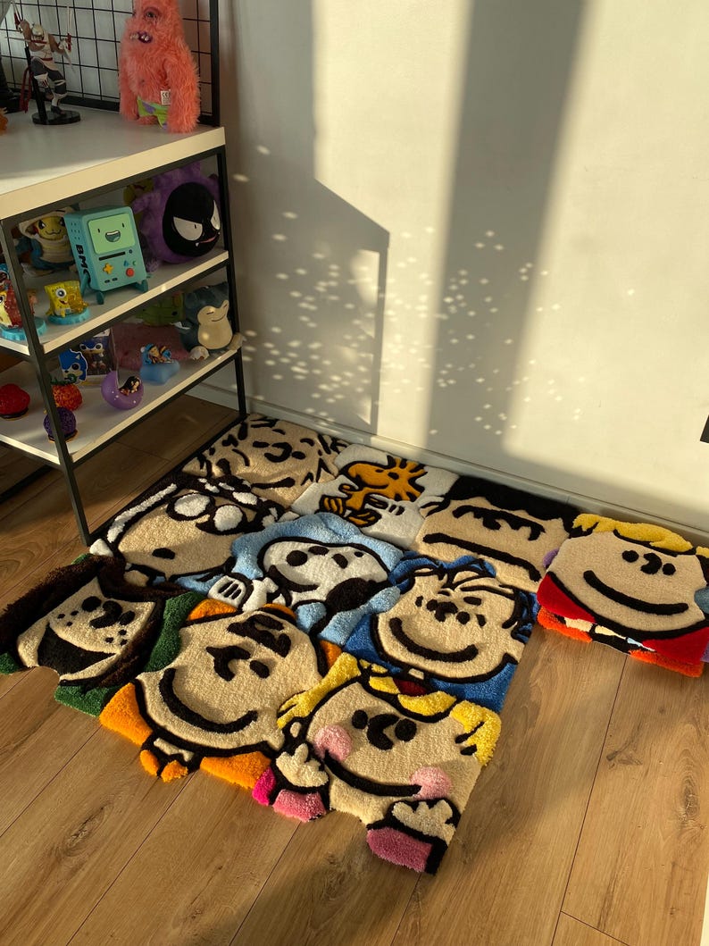 Esty Rugs Characters Tufted Fluffy 3D Custom Puzzle Rug Cartoon Carpet Handmade - Etsy