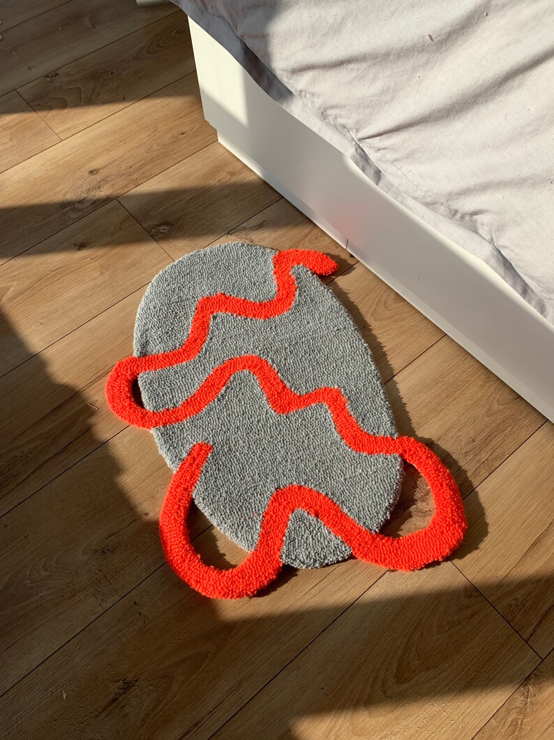 Abstract Tufted Rug Custom Etsy