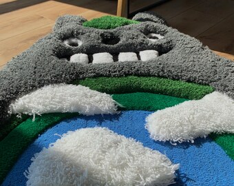 Totoro Anime Custom Tufted Rug Fluffy 3D Carpet - Etsy