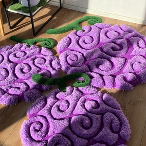 Alfombra personalizada con mechones Gomu Gomu de fruta del diablo en 3D imagen 3