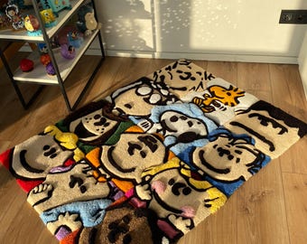 Tufted Fluffy 3D Custom Puzzle Rug Cartoon Carpet Handmade