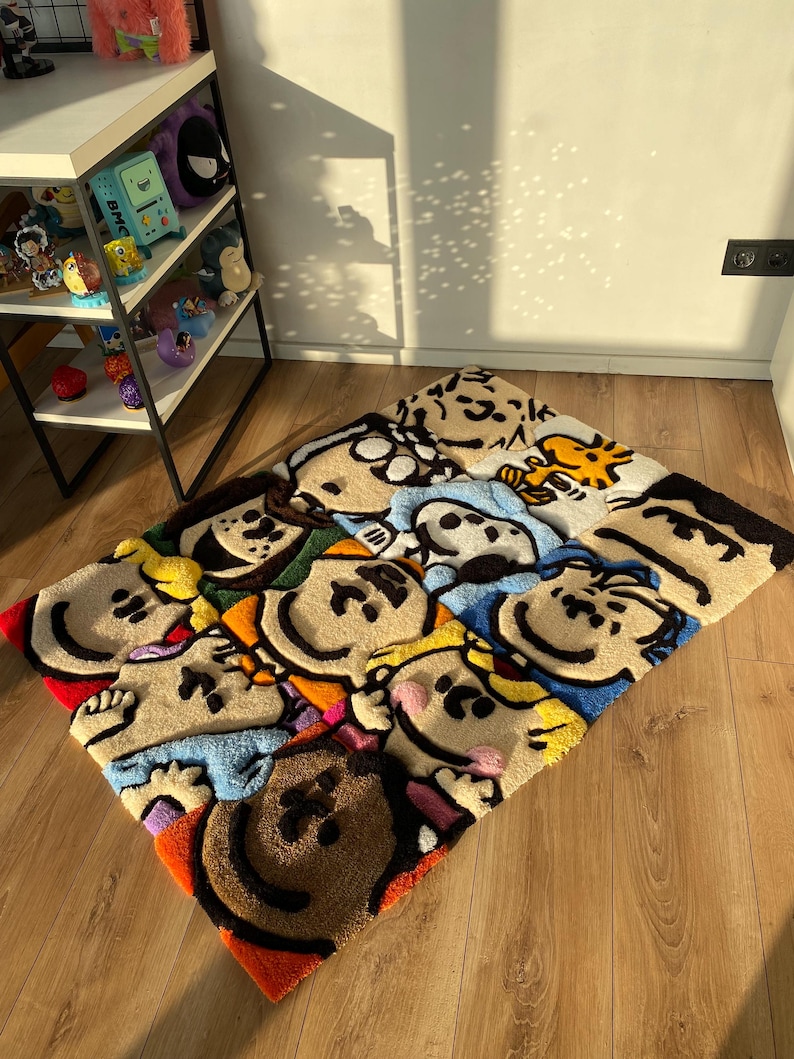 Tufted Fluffy 3D Custom Puzzle Rug Cartoon Carpet Handmade - Etsy