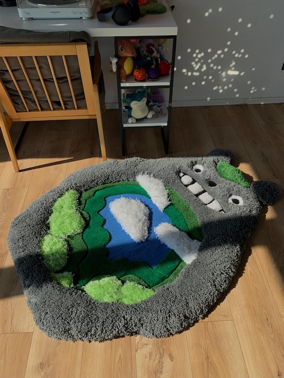 Totoro Anime Custom Tufted Rug Fluffy 3D Carpet - Etsy Israel
