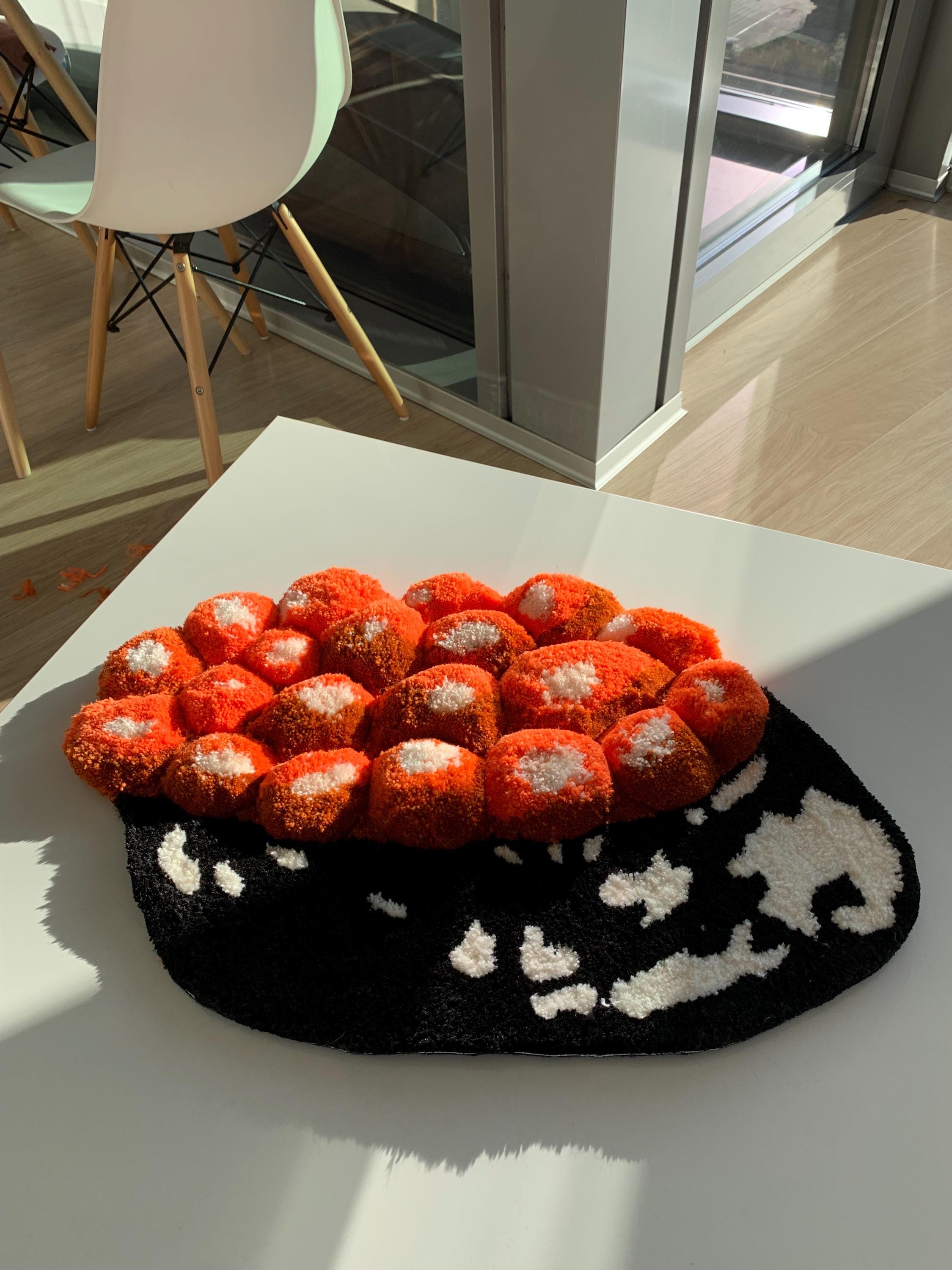 Tufted Rug 3d Fluffy Japanese Sushi Tufted Rug, Cute Kitchen Decor