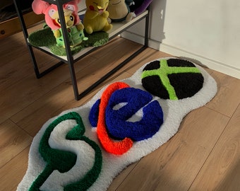 fluffy 3d Rug Tufted handmade custom