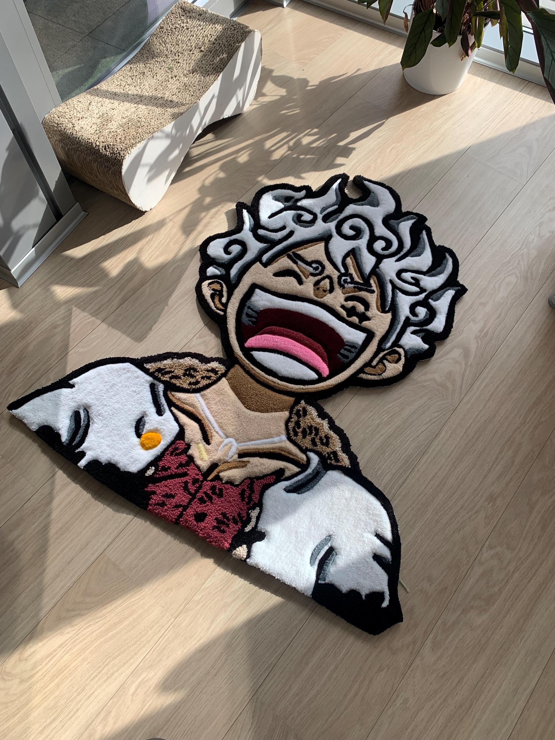 One Piece Luffy Gear 5 Custom Tufted Rug Anime Carpet - Etsy