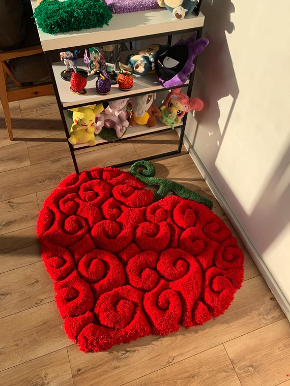 Devil Fruit Fluffy 3d Tufted Rug, Ope Ope Rug, Anime Gift, One