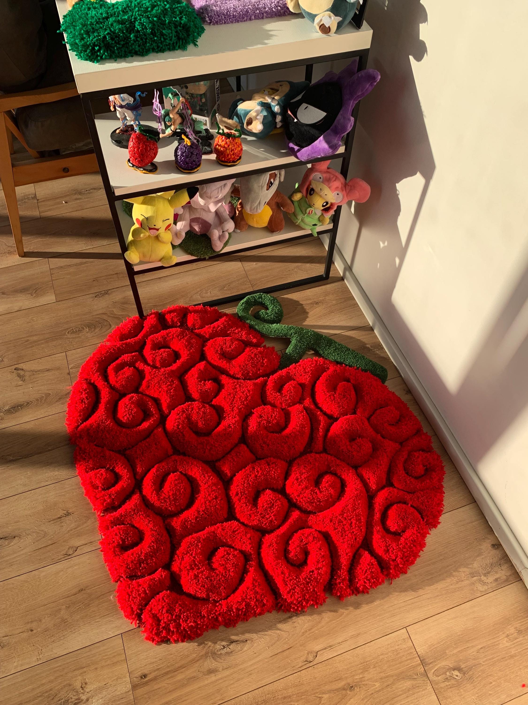 Devil Fruit Fluffy 3d Tufted Rug, Ope Ope Rug, Anime Gift, One