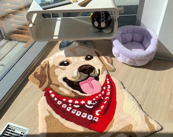 Custom Pet Face Tufted Rug Home Decor