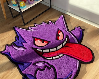 Custom Rug Cartoon Character Purple Carpet Fluffy 3D