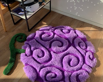 Alfombra personalizada con mechones Gomu Gomu de fruta del diablo en 3D