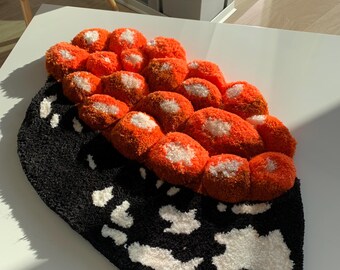 Tufted Rug 3d Fluffy Japanese Sushi Tufted Rug, Cute Kitchen Decor